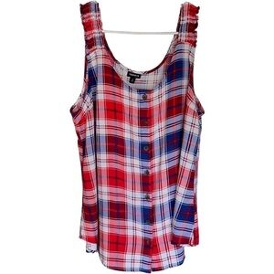 TORRID SLEEVELESS BUTTON BLOUSE 2X